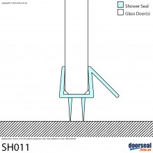 SH011 Shower Screen Seal (8mm glass)